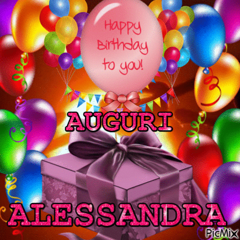 Buon compleanno Alessandra – GIF di buon compleanno n. 7