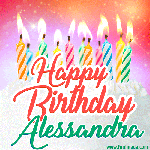 Buon compleanno Alessandra – GIF di buon compleanno n. 28