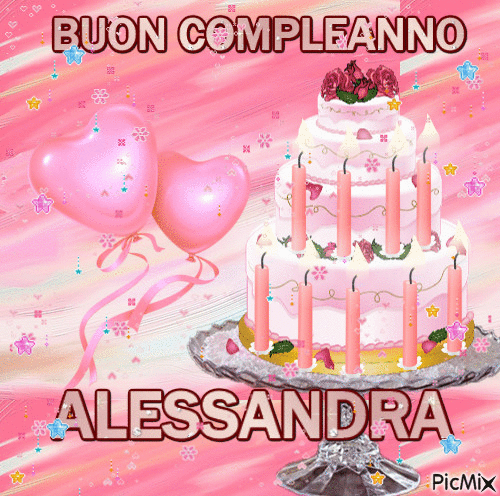 Buon compleanno Alessandra – GIF di buon compleanno n. 9