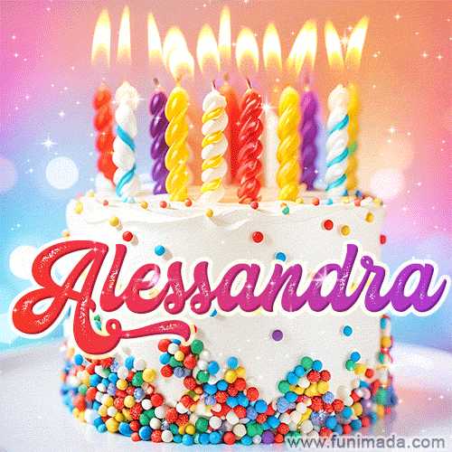 Buon compleanno Alessandra – GIF di buon compleanno n. 15