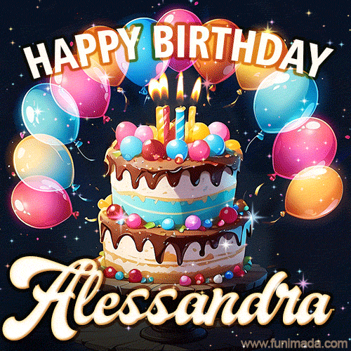 Buon compleanno Alessandra – GIF di buon compleanno n. 16