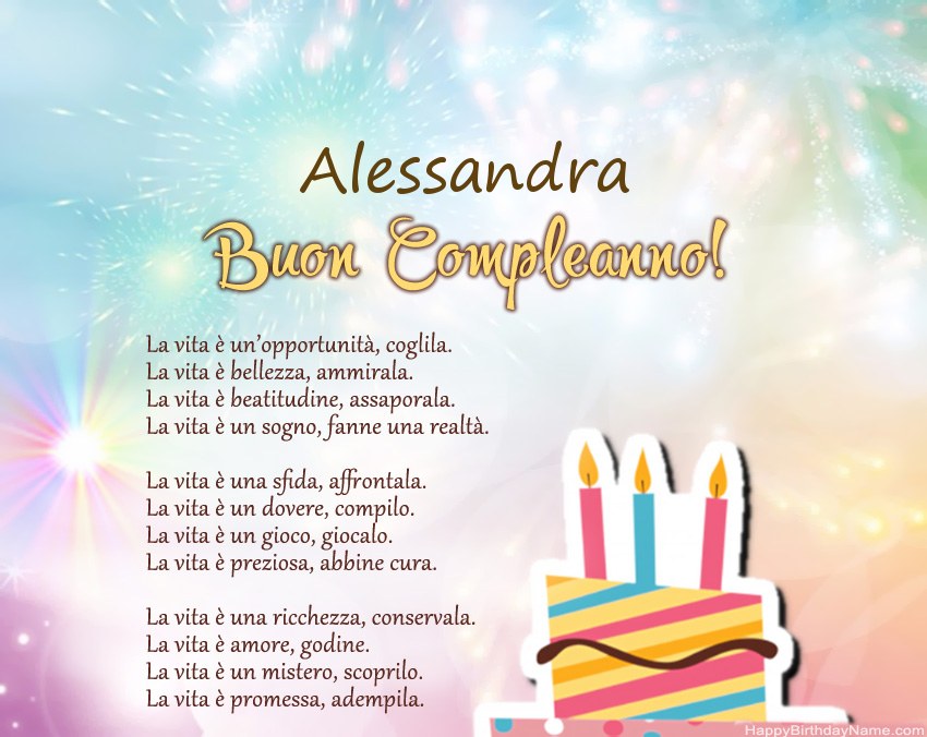 Buon compleanno Alessandra – immagine di buon compleanno n. 41