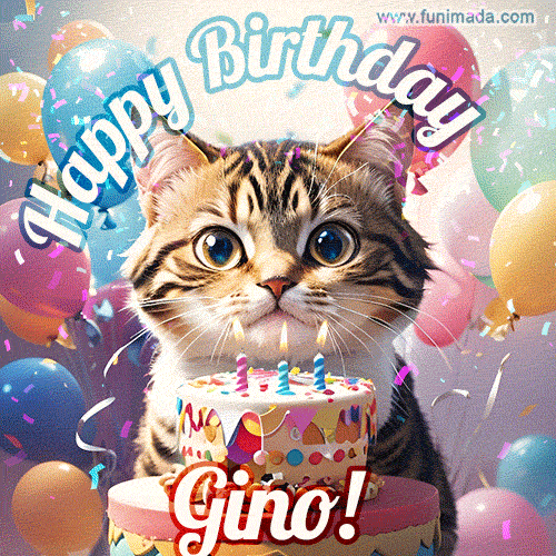 Buon compleanno Gino – GIF di buon compleanno n. 16