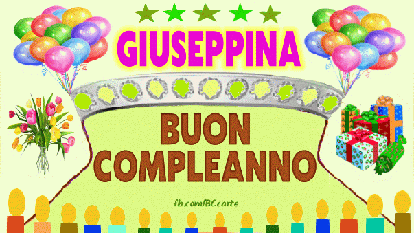 Buon compleanno Giuseppina – GIF di buon compleanno n. 18