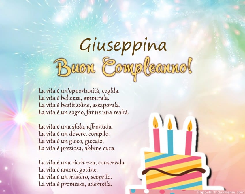 Buon compleanno Giuseppina – immagine di buon compleanno n. 60
