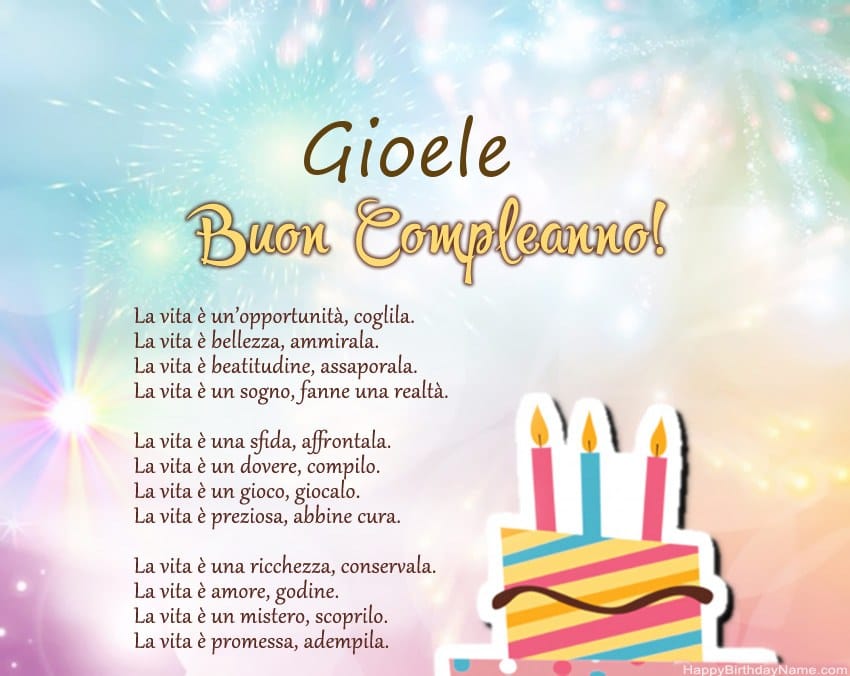 Buon compleanno Gioele – immagine di buon compleanno n. 44