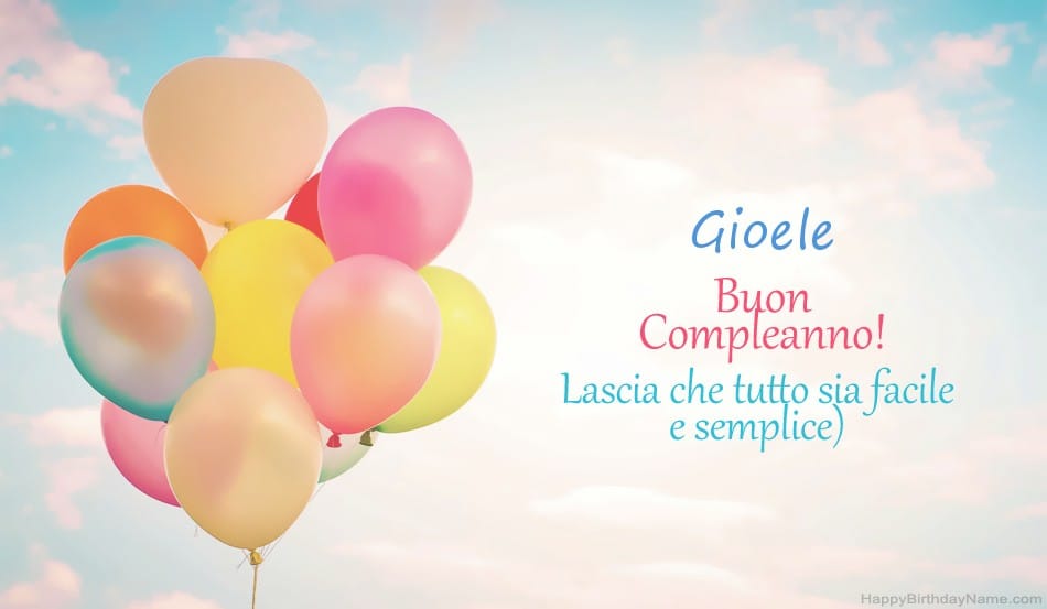 Buon compleanno Gioele – immagine di buon compleanno n. 53
