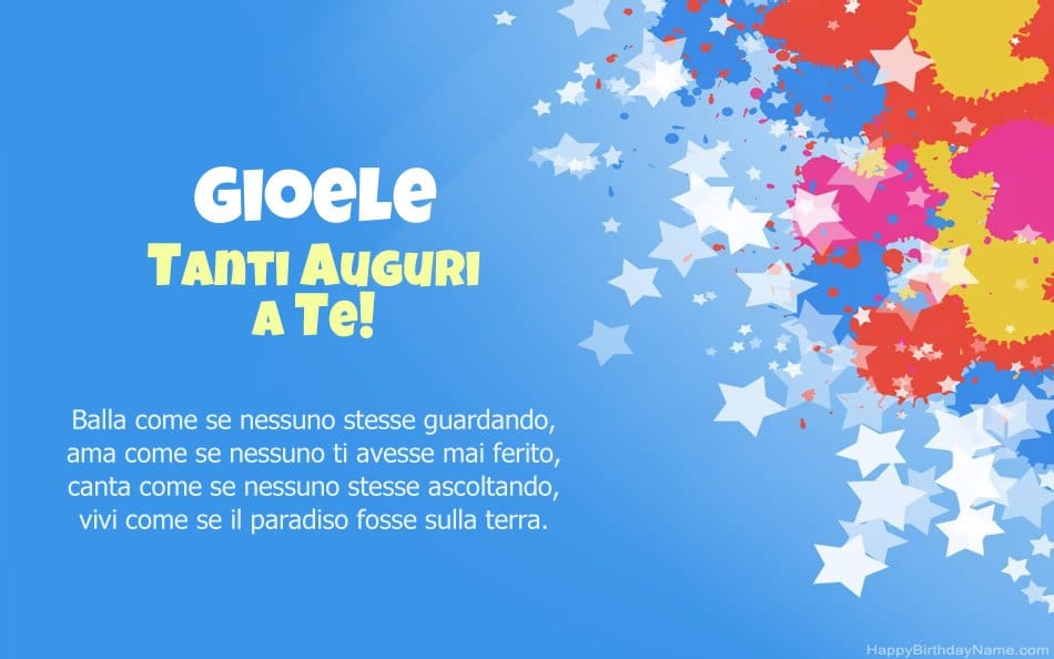 Buon compleanno Gioele – immagine di buon compleanno n. 48