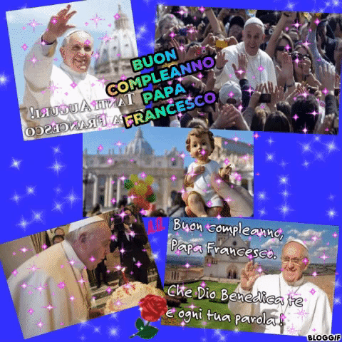 Buon compleanno Papa Francesco – GIF di buon compleanno n. 8