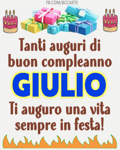 Buon compleanno Giulio – GIF di buon compleanno n. 18
