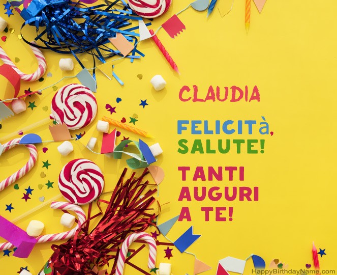 Buon compleanno Claudia – immagine di buon compleanno n. 2
