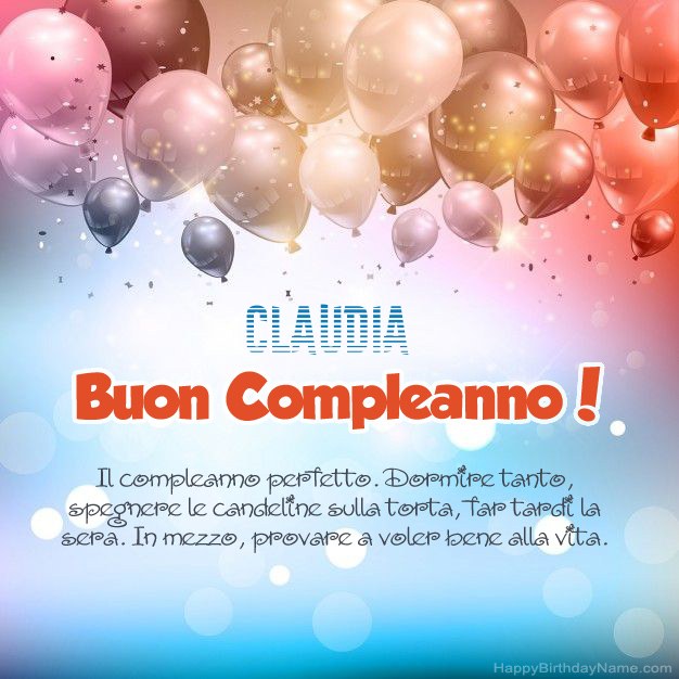 Buon compleanno Claudia – immagine di buon compleanno n. 46