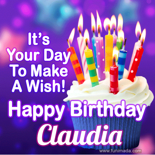 Buon compleanno Claudia – GIF di buon compleanno n. 3