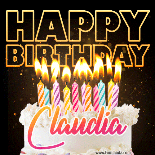 Buon compleanno Claudia – GIF di buon compleanno n. 13