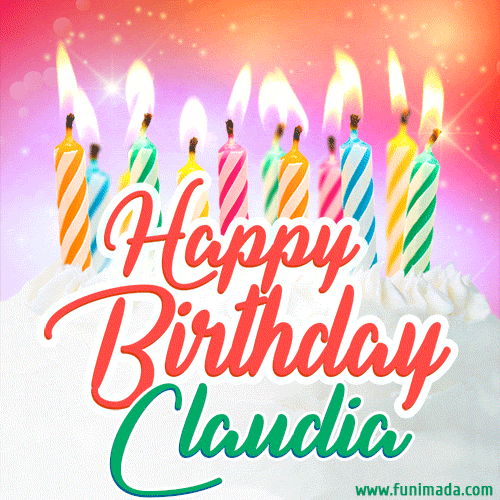 Buon compleanno Claudia – GIF di buon compleanno n. 21