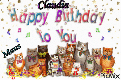 Buon compleanno Claudia – GIF di buon compleanno n. 23