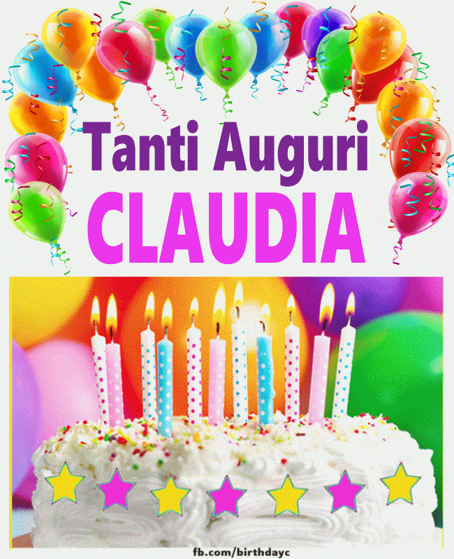 Buon compleanno Claudia – GIF di buon compleanno n. 25