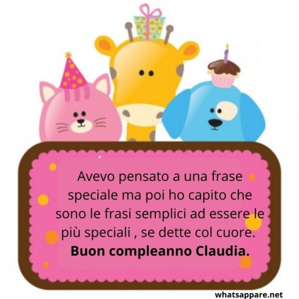 Buon compleanno Claudia – immagine di buon compleanno n. 65