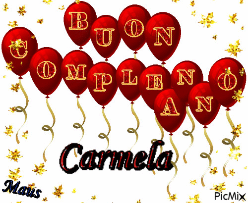 Buon compleanno Carmela – GIF di buon compleanno n. 16