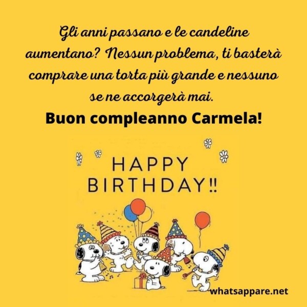 Buon compleanno Carmela – immagine di buon compleanno n. 42