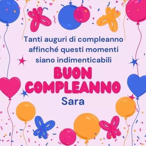 60+ auguri e frasi di buon compleanno sara, con 40 immagini – immagine di buon compleanno n. 1