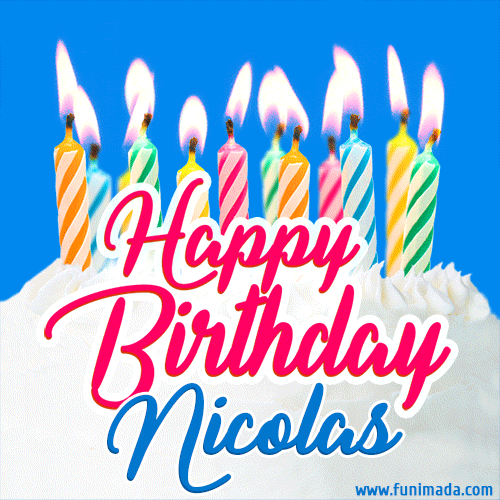 Buon compleanno Nicolas – GIF di buon compleanno n. 2