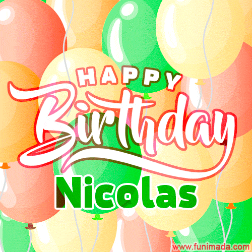 Buon compleanno Nicolas – GIF di buon compleanno n. 12