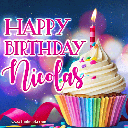 Buon compleanno Nicolas – GIF di buon compleanno n. 3