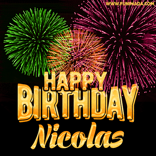 Buon compleanno Nicolas – GIF di buon compleanno n. 4