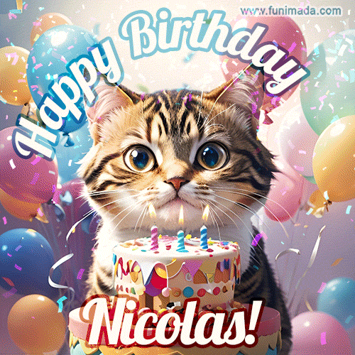 Buon compleanno Nicolas – GIF di buon compleanno n. 5