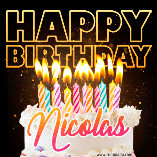 Buon compleanno Nicolas – GIF di buon compleanno n. 6