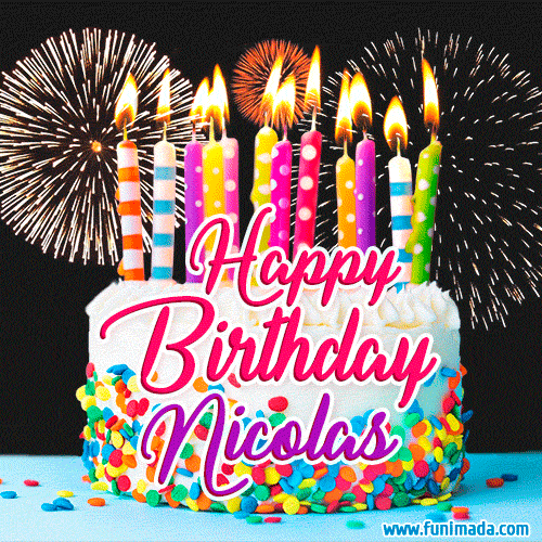 Buon compleanno Nicolas – GIF di buon compleanno n. 7