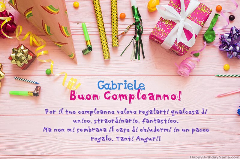 Buon compleanno Gabriele – immagine di buon compleanno n. 12