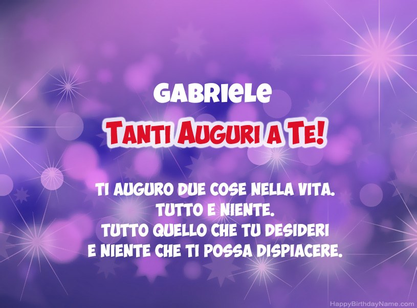 Buon compleanno Gabriele – immagine di buon compleanno n. 9