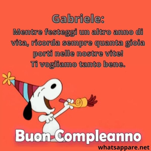 Buon compleanno Gabriele – immagine di buon compleanno n. 26
