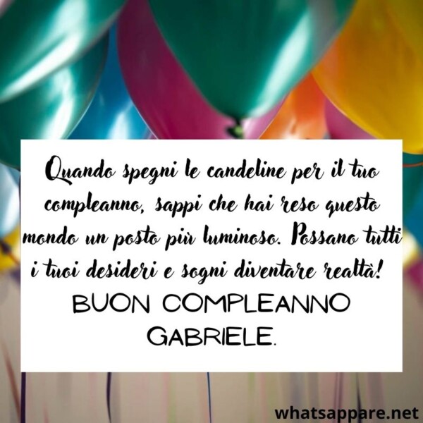 Buon compleanno Gabriele – immagine di buon compleanno n. 27