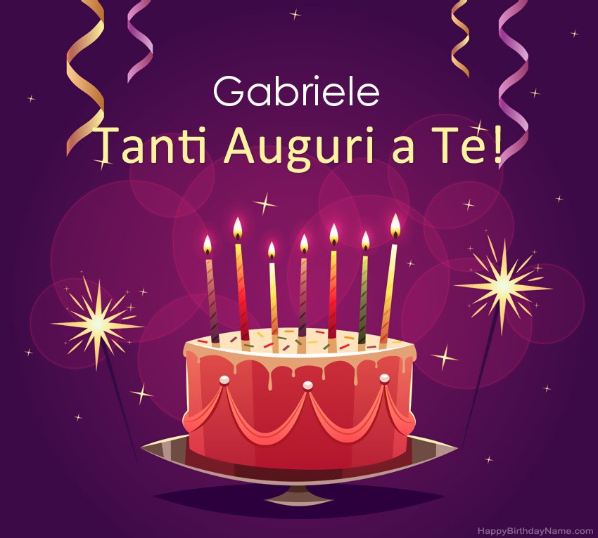 Buon compleanno Gabriele – immagine di buon compleanno n. 2