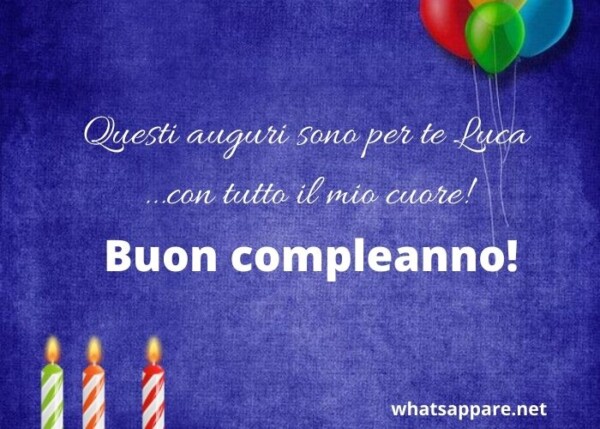 Auguri Di Buon Compleanno Luca – immagine di buon compleanno n. 119