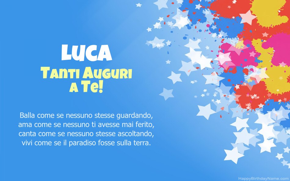 Auguri Di Buon Compleanno Luca – immagine di buon compleanno n. 82
