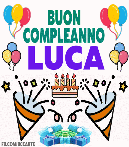 Auguri Di Buon Compleanno Luca – GIF di buon compleanno n. 23