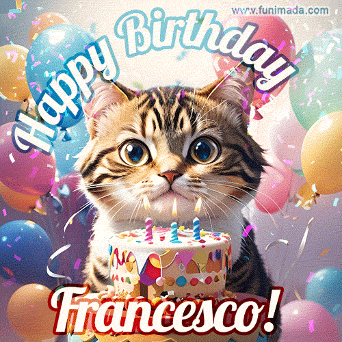 Buon compleanno Nipote Francesco – GIF di buon compleanno n. 43