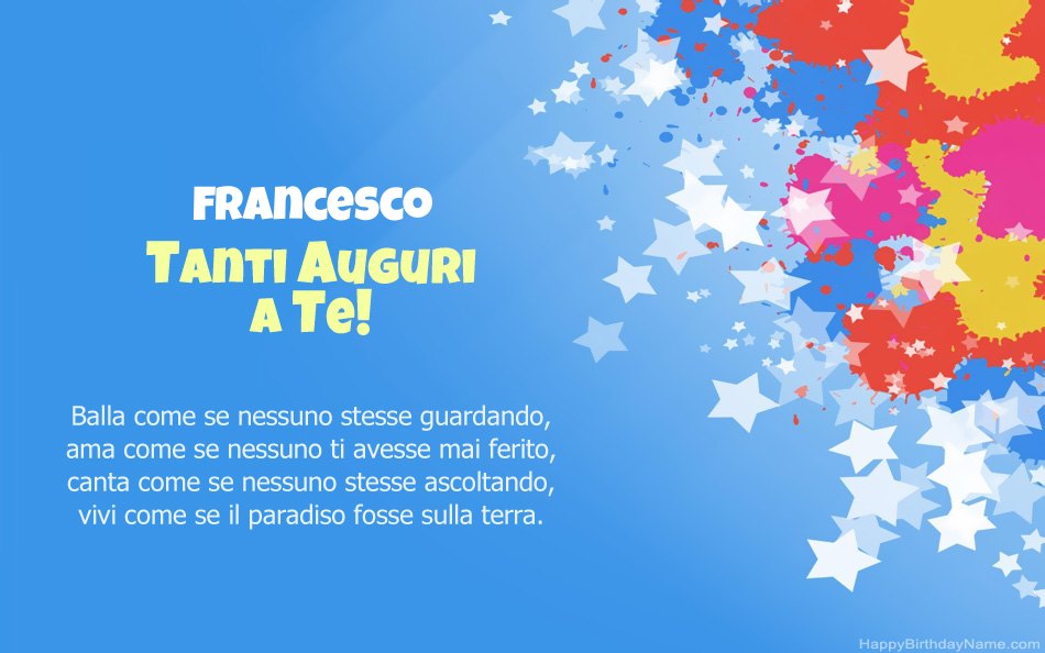 Buon compleanno Nipote Francesco – immagine di buon compleanno n. 94