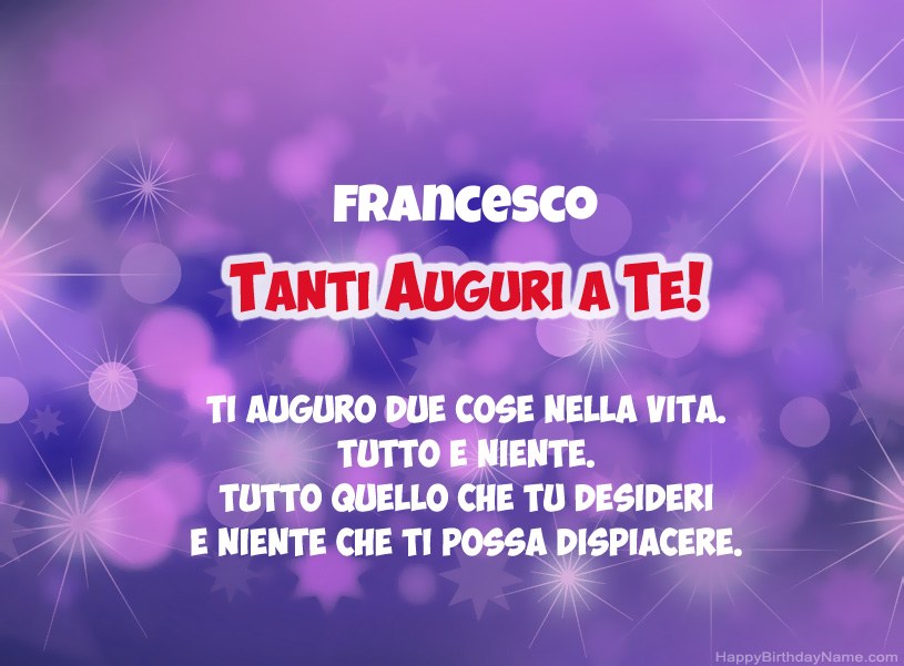 Buon compleanno Nipote Francesco – immagine di buon compleanno n. 96