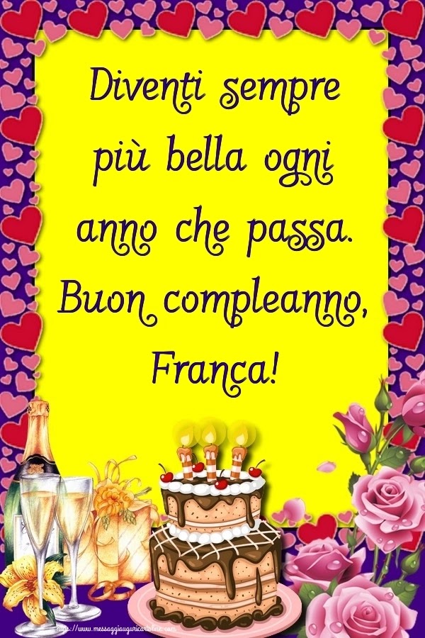 Buon compleanno Franca – immagine di buon compleanno n. 66