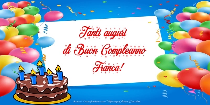 Buon compleanno Franca – immagine di buon compleanno n. 71