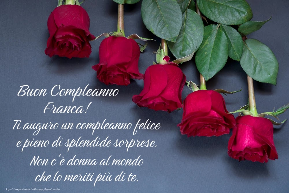 Buon compleanno Franca – immagine di buon compleanno n. 48