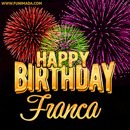 Buon compleanno Franca – GIF di buon compleanno n. 12