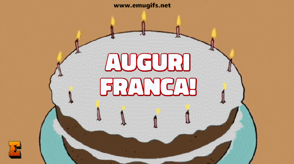 Buon compleanno Franca – GIF di buon compleanno n. 16