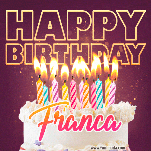Buon compleanno Franca – GIF di buon compleanno n. 9