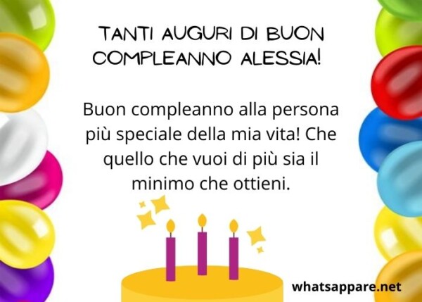 Buon compleanno Alessia – immagine di buon compleanno n. 72